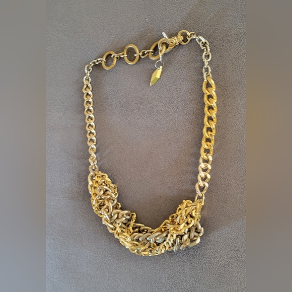 Soo Ihn Kim Gold Tone Statement Necklace - Picture 6 of 7